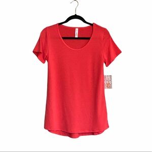 LuLaRoe CLASSIC T Top Size XS Coral NWT